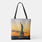 Tote Bag Statue de la Liberté, lever de soleil, (Dos)