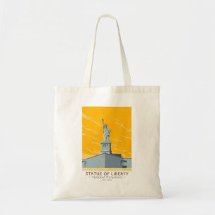 Tote Bag Statue de la Liberté Monument National Vintage