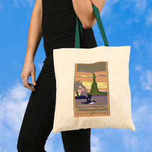 Tote Bag Statue de la Liberté, New York, Vintage voyage