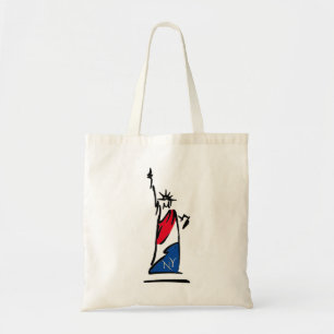 Tote Bag Statue de la Liberté / Rayures de Lady Liberty