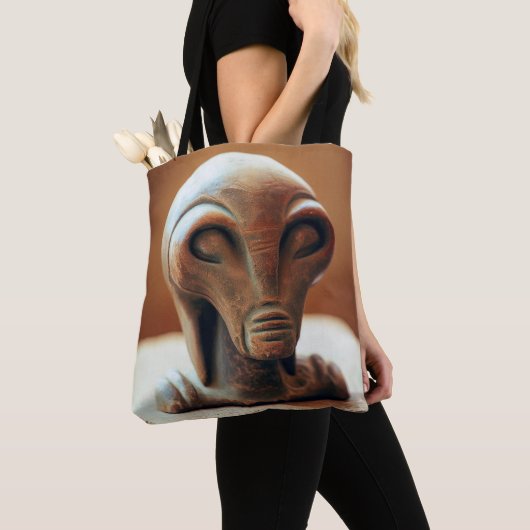 Tote Bag Statue de l'Alien antique (De près)