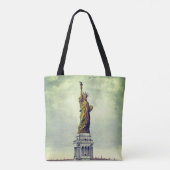 Tote Bag Statue vintage de la Liberté (Dos)