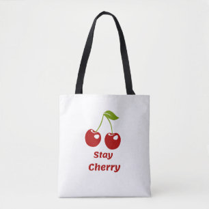 Tote Bag Stay Cherry - White Fourre-tout