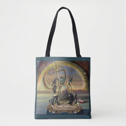 Tote Bag Steampunk - Illusions du temps (Devant)