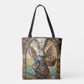 Tote Bag Steampunk Lapin de Pâques Guerrier Angel (Dos)