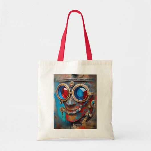 Tote Bag Steampunk Le Portrait De L'Homme Tin (Devant)