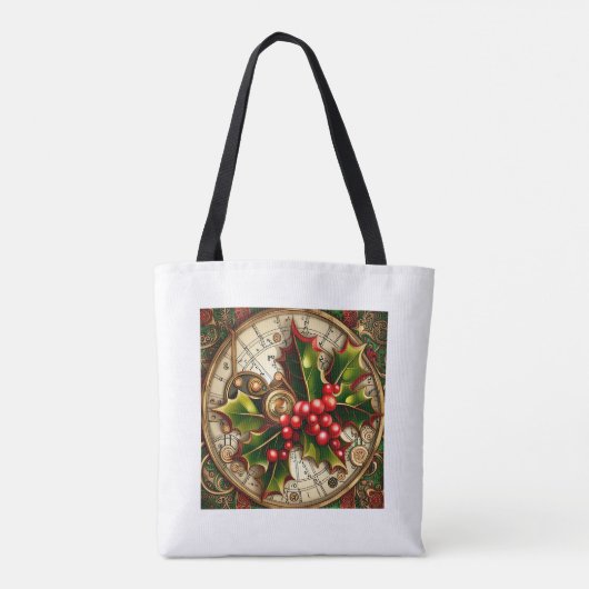 Tote Bag Steampunk Père Noël Yuletide Enchanter (Dos)