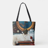 Tote Bag Steampunk Thé de chat sous-marin (Dos)