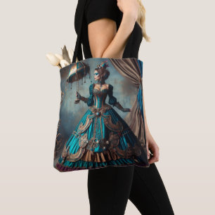 Tote Bag Steampunk Vintage Victorian Lady Circus
