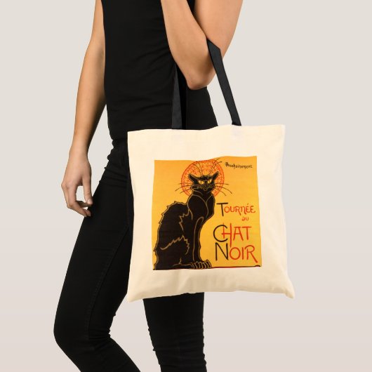 Tote Bag Steinlen : Conversation Noir (Devant (produit))