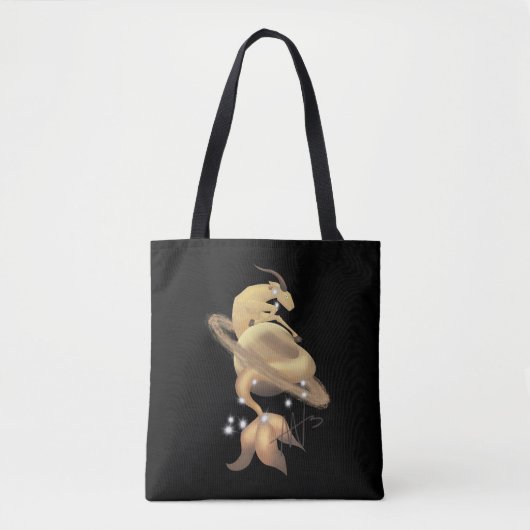 Tote Bag Stellar Capricorn Saturn Zodiac (Devant)
