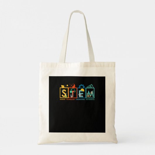 Tote Bag STEM Science Technologie Génie Mathématiques Ensei (Dos)