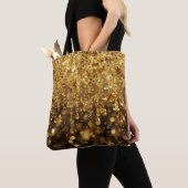 Tote Bag Step Out in Style With Golden Sparkles on Your (De près)