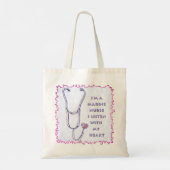 Tote Bag Stéthoscope d'infirmière de marine (Dos)