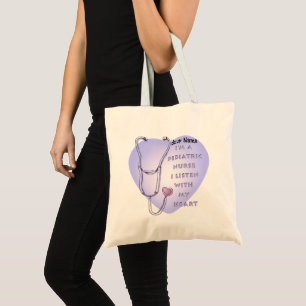 Tote Bag Stéthoscope d'infirmière pédiatrique