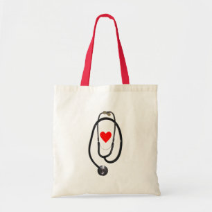 Tote Bag Stéthoscope et coeur
