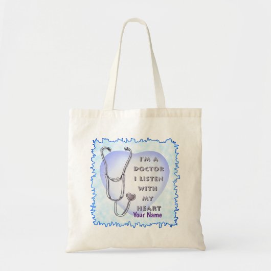 Tote Bag Stéthoscope Médecin du cœur (Devant)