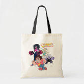 Tote Bag Steven Universe | Crystal Gem Group Action (Devant)