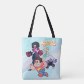 Tote Bag Steven Universe | Crystal Gem Group Action (Dos)