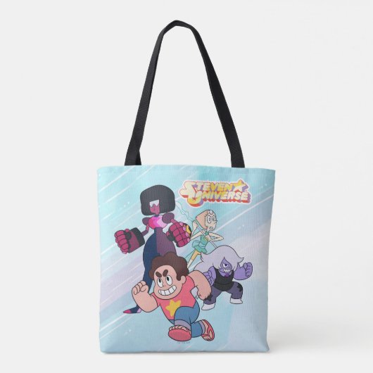 Tote Bag Steven Universe | Crystal Gem Group Action (Dos)