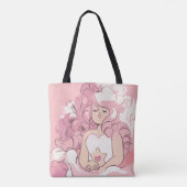 Tote Bag Steven Universe | Illustration de quartz Rose (Dos)