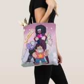 Tote Bag Steven Universe | Pose du groupe Crystal Gem (De près)