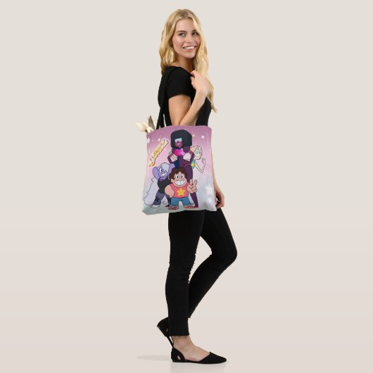 Tote Bag Steven Universe | Pose du groupe Crystal Gem (Sur le modèle)