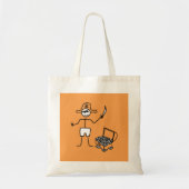 Tote Bag Stickman Pirate Avec Poitrine Au Trésor (Devant)
