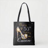 Tote Bag Stiletto High Heel Stepping dans My 50th Birthday (Devant)