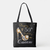 Tote Bag Stiletto High Heel Stepping dans My 50th Birthday (Dos)