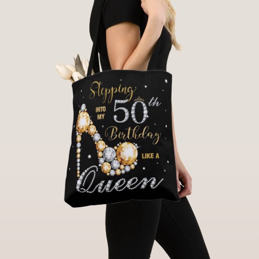 Tote Bag Stiletto High Heel Stepping dans My 50th Birthday (De près)