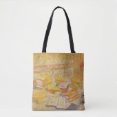 Tote Bag Still Life avec les romans français | Vincent van (Devant)
