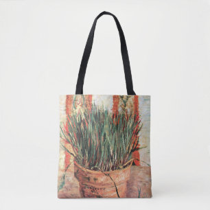 Tote Bag Still Life Flowerpot w Chives par Vincent van Gogh
