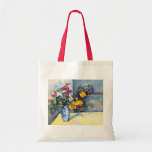 Tote Bag Still Life Flowers in a Vase By Paul Cezanne