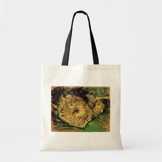Tote Bag Still Life Two Cut Sunflowers par Vincent van Gogh (Devant)