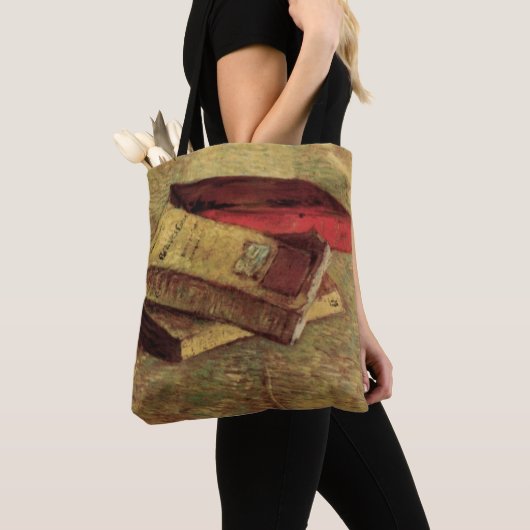 Tote Bag Still Life with Three Books par Vincent van Gogh (De près)