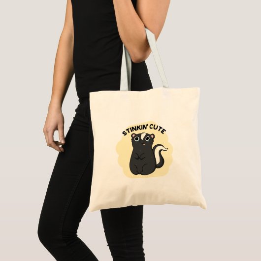 Tote Bag Stinkin Funny Adorable Skunk Pun (Devant (produit))