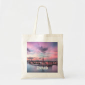 Tote Bag Stockholm Capital of Sweden Night Skyline (Devant)