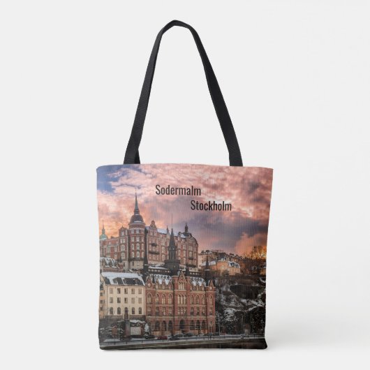 Tote Bag Stockholm, île de Sodermalm (Dos)