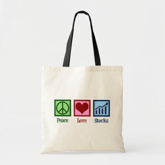 Tote Bag Stocks de l'amour pour la paix (Devant)