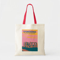 Stonehenge Art Retro Illustration