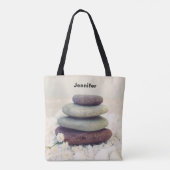 Tote Bag Stones empilées Méditative Cairn (Dos)