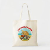 Tote Bag Stop Coastal Pollution Sea Turtle De l'environneme (Devant)