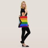 Tote Bag Stories Matter Intersectional Pride Flag Rainbow (Sur le modèle)