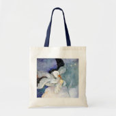 Tote Bag Stork and Baby (Devant)