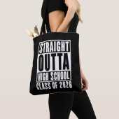 Tote Bag Straight Outta High School Class of 2026 (De près)