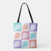 Tote Bag Strawberries Colorful Summer (Dos)