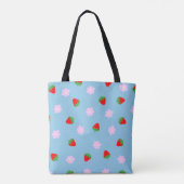 Tote Bag Strawberries & Flowers (Dos)