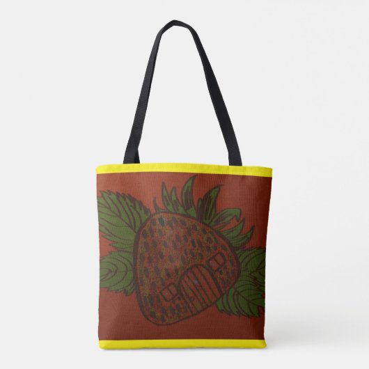 Tote Bag Strawberry Home Sweet Home (Dos)