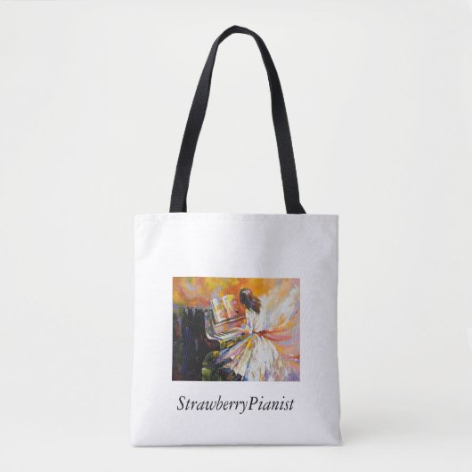 Tote Bag StrawberryPianist (Devant)